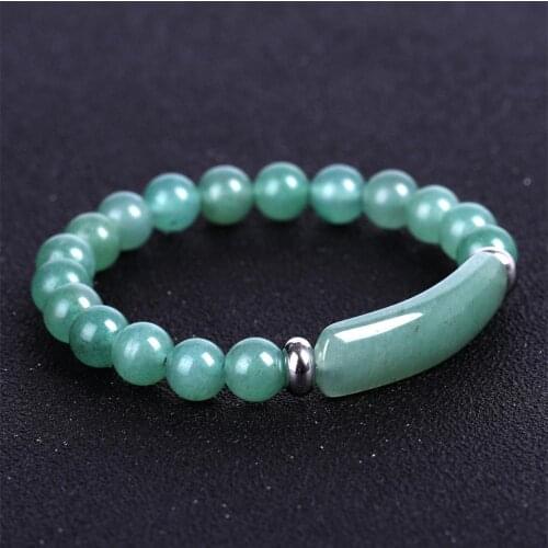 6pcs Natural Stone Rose Quartzs Tiger Eye Green Aventurine 8MM beads Bracelet Healing Treat for Jewelry Making Free