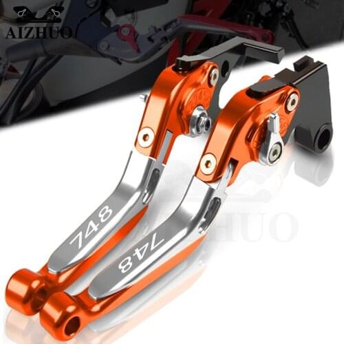 Motorcycle Accessories Handbrake Folding Extendable FOR DUCATI 748 750SS 1999-2002 2001 2000 Part Adjustable Clutch Brake Levers