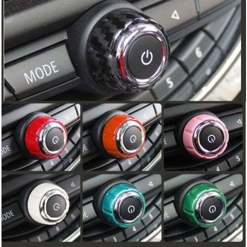 Auto Radio Adjusting Knob Decorative Shell For MINI COOPER F54 F55 F56 Car Stickers Accessories Interior Modification Styling