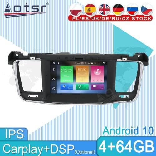 For PEUGEOT 508 2011 2012 2013 2014-2017 Car Multimedia Player Stereo Radio Tape Recorder Video Android GPS Navigation Head Unit