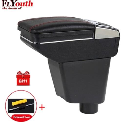 Car Armrest Box For Renault Kaptur Captur QM3 2014-2017 Central Store Content Box Cup Holder Interior Car-Styling Accessory Part