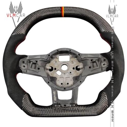 Private custom carbon Fiber steering wheel For VW Golf MK7 MK7GTI MK7R / Forged carbon fiber