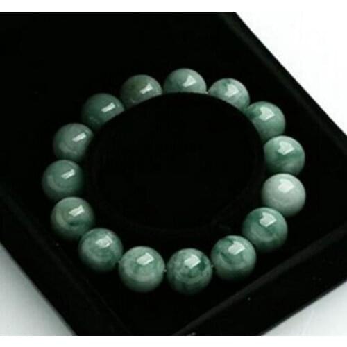 Free shipping Chinese Super 100% A Grade Natural /Jadeite Perfect Beads Bracelet Boutique jewelry bracelet