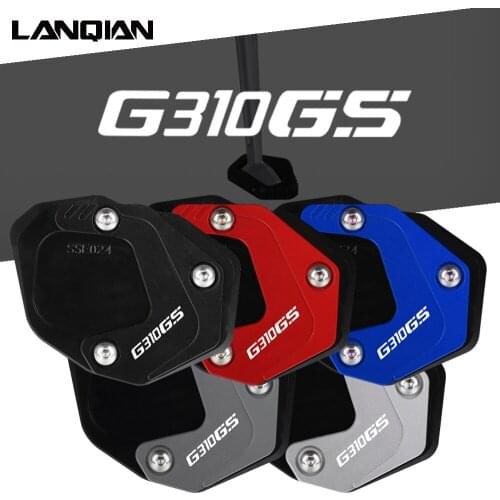 Motorcycle Side Stand Enlarge Kickstand Enlarge Plate Pad Parts For BMW G310GS G 310 GS G 310GS 2018 2019 2020 2021 Accessories