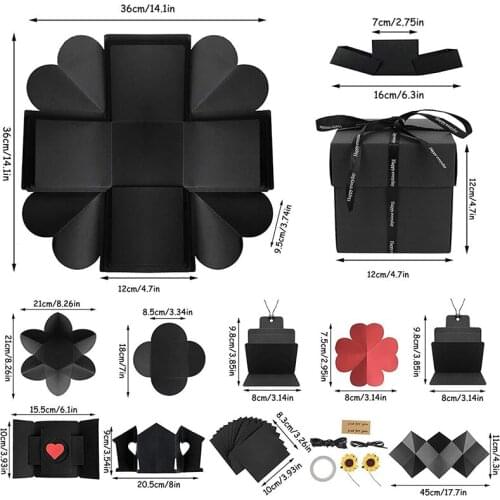 DIY Explosion Box Gift Surprise Love Paper Box Package Handmade Memory Scrapbook Photo Album Wedding Anniversary Birthday Gifts