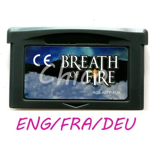 Breath of Fire ENG FRA DEU Video Game Memory Cartridge Card for 32 Bit Video Game Console Accessories EU