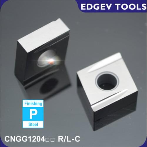 EDGEV Cermet Carbide Inserts CNGG120402/04R CNGG120402/04L C MX2020 CNC Lathe Turning Tools To substitue C TN60