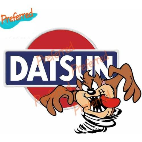 Interesting Car Stickers Datsun TAZ Anime and Decals Vinyl Bumper Laptop VAN RV Waterproof Decor Rear Windshield Decoration PVC