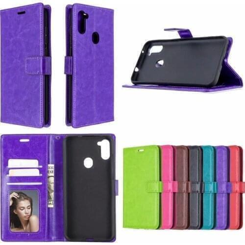 Crazy Horse Wallet Leather Cover Case For Xiaomi Redmi Note 10