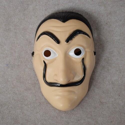 10 Pcs Salvador Dali Mask Long Funny Halloween Masquerade Masks Money Heist The House of Paper La Casa De Papel Cosplay Costume