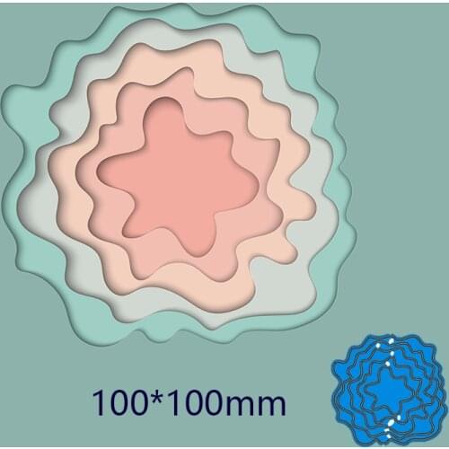 Metal Cutting Dies irregular frame New Scrapbook paper Decoration Embossing DIY Paper Card Craft 100*100mm