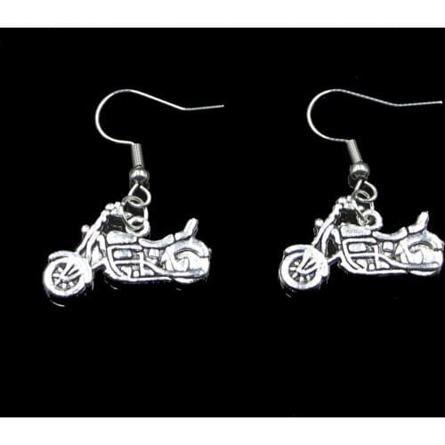 Fashion Handmade Simple Design 14*25mm Motorcycle Scooter Drop Earrings For Women Gift Fashion Jewelry Cute Small Object