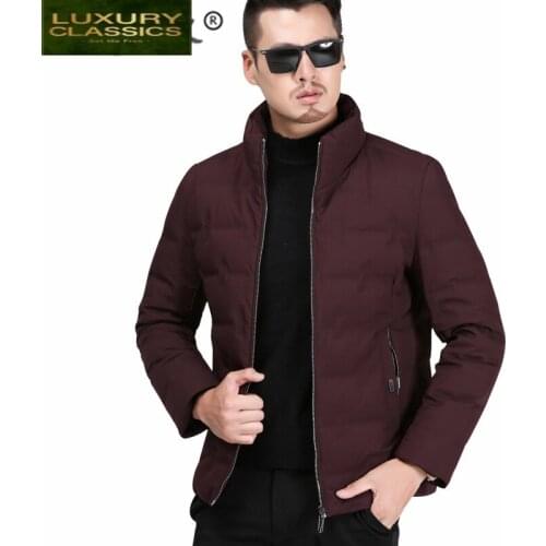 Down Jacket Men Winter Thick Warm White Duck Down Coat Male Business Casual Casaco Fashion Mens Cloth Outwear Hiver 1922