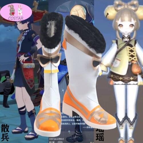 [customize] COSTAR Genshin Impact Yaoyao Cosplay Shoes Boots Halloween Carnival Costume Accessories women men