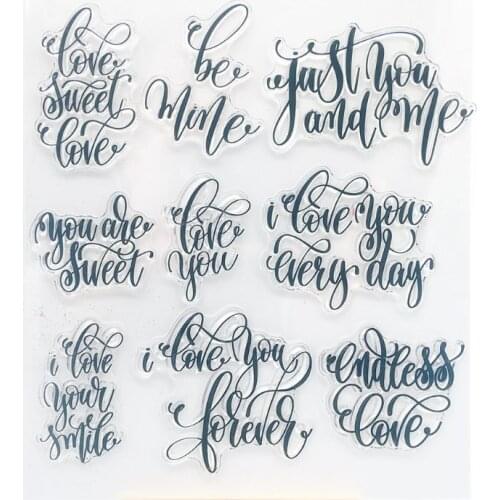 2021 New Sweet Love Silicone Clear Seal Stamp DIY Scrapbooking Embossing Photo Album Card