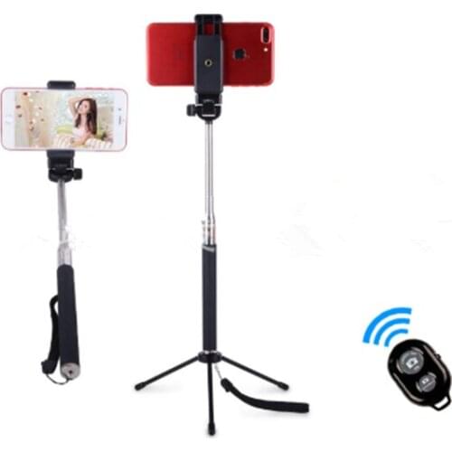 New Z07-1 mobile phone bluetooth selfie stick with tripod gopro camera selfie stick mobile phone holder