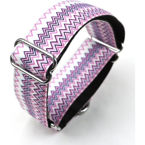 Greyhound collar Saluki Whippet Lurcher martingale dog collar 3.8cm Wide Necklaces