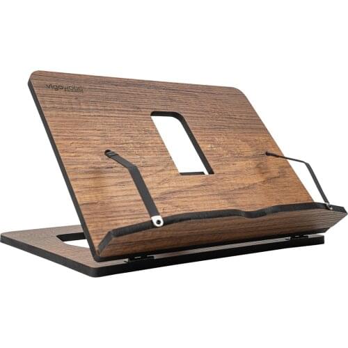 Book Stand Walnut Reading Desk Cookbook Cook Stand Foldable Tablet PC Laptop Textbook Music Document Holder