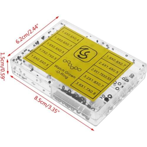 Mini Rubber Washer O-Ring Watch Crown Gasket Waterproof Seals Repair Tool 10Size