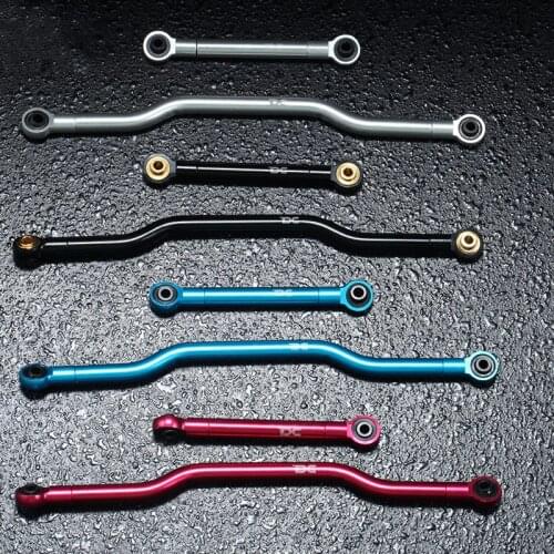 Metal Aluminum alloy steering tie rod Silver red blue For 1/10 RC Crawler Car AXIAL SCX10 Upgrade parts