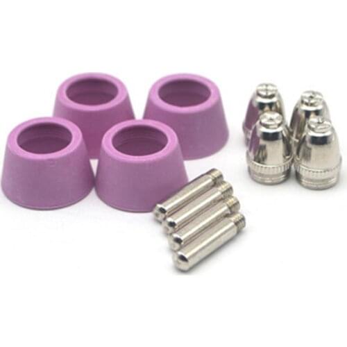 SG55 AG60 55Pcs Consumables KIT Electrodes Sheild Cups TIPS Spacer Guide for Plasma Cutter Welder Torch 55PK Free shipping