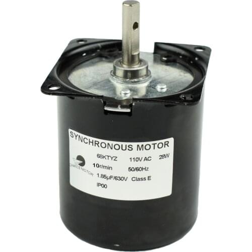 CHANCS Synchronous Gear Motor Large Torque 68KTYZ 110V 10RPM 35Kgf.cm Permanent Magnet Electric Motor High Torque