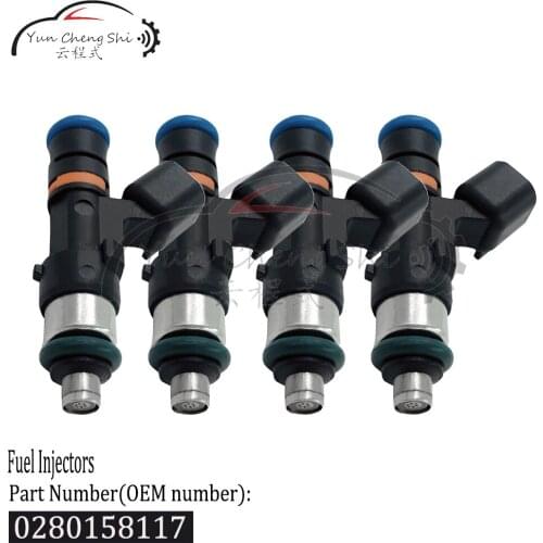 4x 48mm ev14 550cc E85 High Impedance Flow Matched 0280-158-117 0280158117 Fuel Injector For Toyota