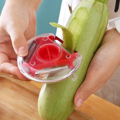 Magic 3 In 1 Fruit Vegetable Peeler Shredder Slicer Multifunction Potato Carrot Peel Blade Zesters Grater Cutter Kitchen Tool