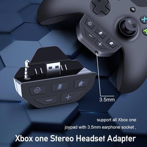For Xbox One Stereo Headset Adapter Controller Audio Adapters Headphone Converter For Microsoft Xbox One Wireless Gamepad