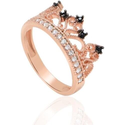 Coşar Silver Rings With Cubic Zirkonia For Women