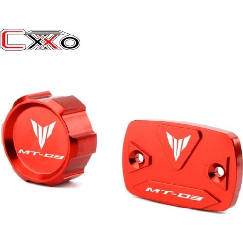 For YAMAHA MT03 MT-03 MT 03 2015 2016 2017 2018 2019 2020 Front & Rear brake Fluid Cylinder Master Reservoir Cover Cap