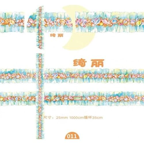 Beautiful Lace Washi Tapes Bullet Journal Masking Tape Adhesive Tape DIY Scrapbooking Washi Stickers