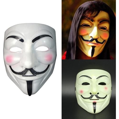 Party Cosplay masque Mask Anonymous Fancy Dress Adult Costume Accessory For Fancy Dress halloween Party