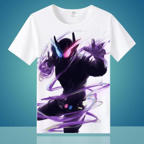 Kamen Rider Build Cosplay T Shirt Kamen Rider Zi-O Print Summer T-Shirt Anime Casual Top Tee Short Sleeve tshirt Costume