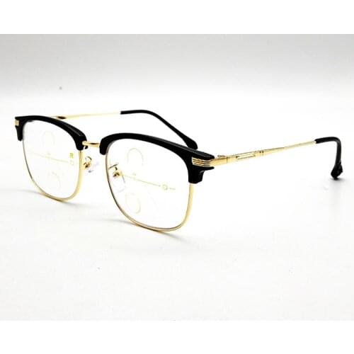 NOMANOV Anti-blue Light Eyebrow Frame See Near and Far Photochromic Progressive Multifocal Reading Glasses Add 100 to Add 400