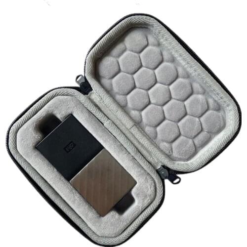 Portable Bag Protective Cover Storage Box Hard Shell Case for Western Digital My Passport SSD Solid-state Hard Drive