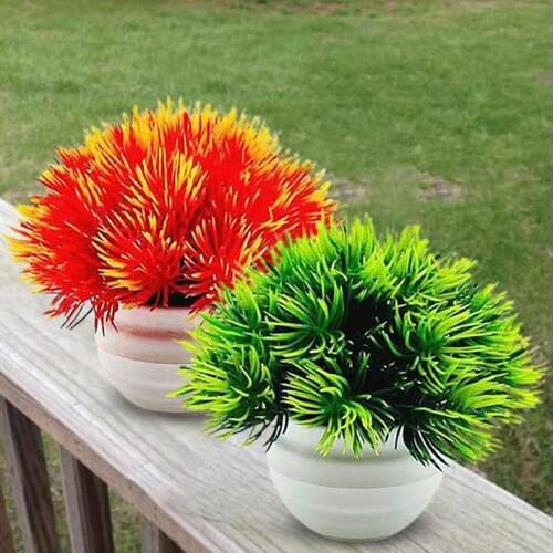 Eye-catching Artificial Plant Bonsai Fake Potted Plant Multi-uses Plastic Artificial Mini Centrepiece Plants for Home