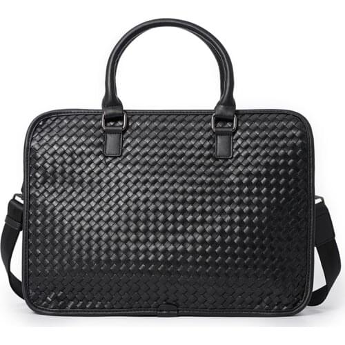 Yesetn Bag 07082021 Mens woven handbag leisure business Single Shoulder Bag Messenger Bag briefcase