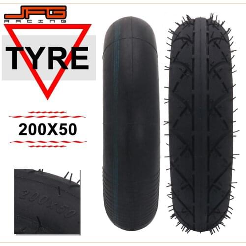 Motorcycle 200X50 8X2" 8 Inch Inner Outer Tire Tyres Tube For Electric Gas Scooter Inflation Wheel Pneumatic ATV Moped Unicycle