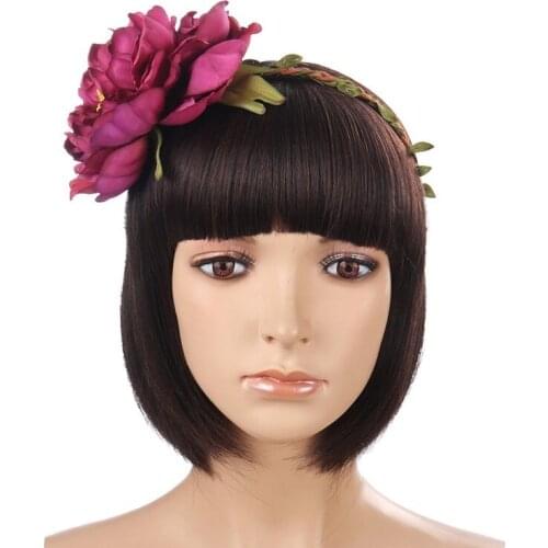 Wreath Girl Head Flower Crown Girls Hair Accessories Artificial Flower Head Wreath for Wedding Garland Headpiece