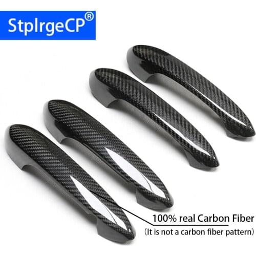 High Quality for Car Accessories Carbon Fiber Auto Door Handle Knob Exterior Trim Covers