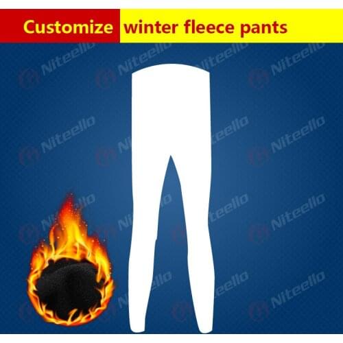 NITEELLO Customize Winter Thermal Men/Womans Padded Cycling Long Bicycle Pants 3D Gel Pad Mtb Ropa Pantalon Ciclismo Invierno