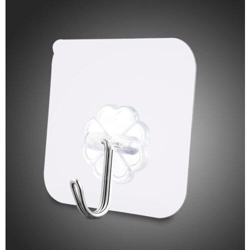 1/5/10/15/20/25 Pcs Universal Transparent Strong Self-adhesive Wall Hooks Hanger Home Kitchen Bathroom Multifunctional Hook