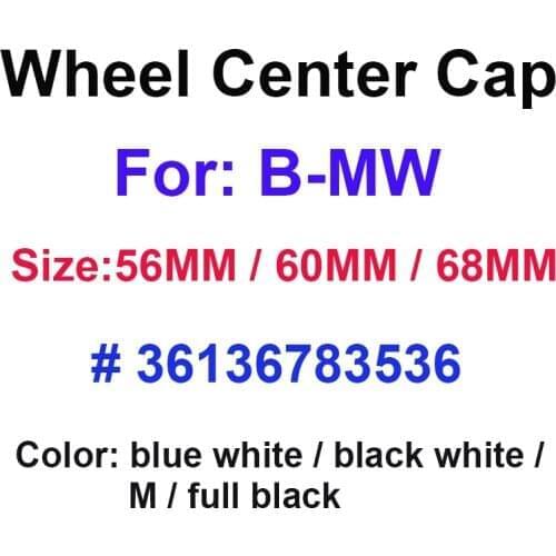 20pcs 68mm 60mm 57mm 56mm Car Wheel Center Cap Hub Caps For 10pin 36136783536 Rim Covers Sticker Emblem Badge Logo
