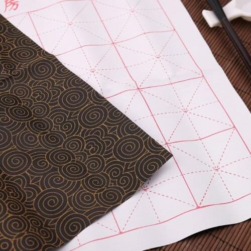 3pcs/set Reusable Magic Water Writing Cloth Brush Gridded Fabric Mat Chinese Calligraphy Practice Practicing No Ink girls love