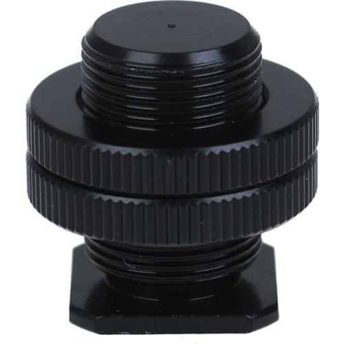 5/8 inch 1/4 inch Screw for Camera tripod head Microphone Mic Mount Bracket Metal shockproof clip Hot shoe Adapter 3cm