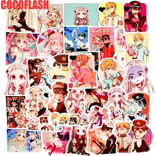 10/50PCS/Pack Anime Toilet-Bound Hanako-kun Cartoon Character Manga Crystal DIY Graffiti Stickers For Laptop Car Skateboard