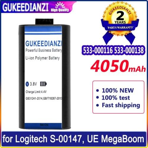 4050mAh GUKEEDIANZI 533-000116 533-000138 Battery For LOGITECH S-00147 UE MegaBoom Wireless bluetooth speaker
