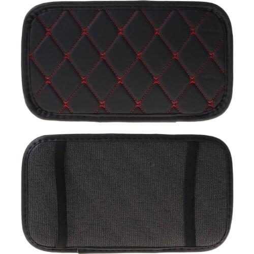 N0HF Car Leather Armrest Mat Box Cover Auto Central Arm Rest Covers Protection Pad Motor Car Interior Decoration Cushion