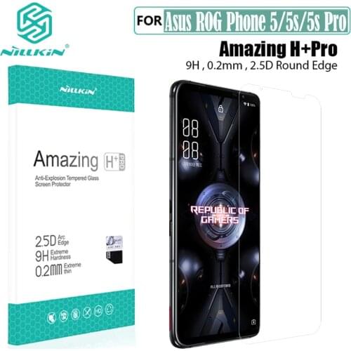 For Asus ROG Phone 5 Tempered Glass Nillkin H+PRO Glass Film 2.5D 9H 0.2mm Anti-Explosion Screen Protector For Asus ROG Phone5
